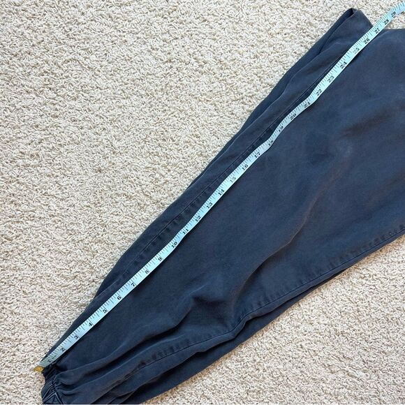 THREAD & SUPPLY Pull On Jogger Pants Linen Blend Elastic Waist Vintage Black M - Picture 9 of 9